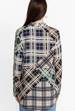 Idora Patchwork Button Down Shirt