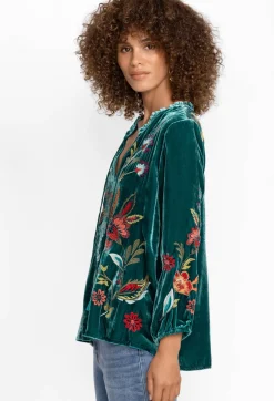 Isabella Velvet Field Blouse