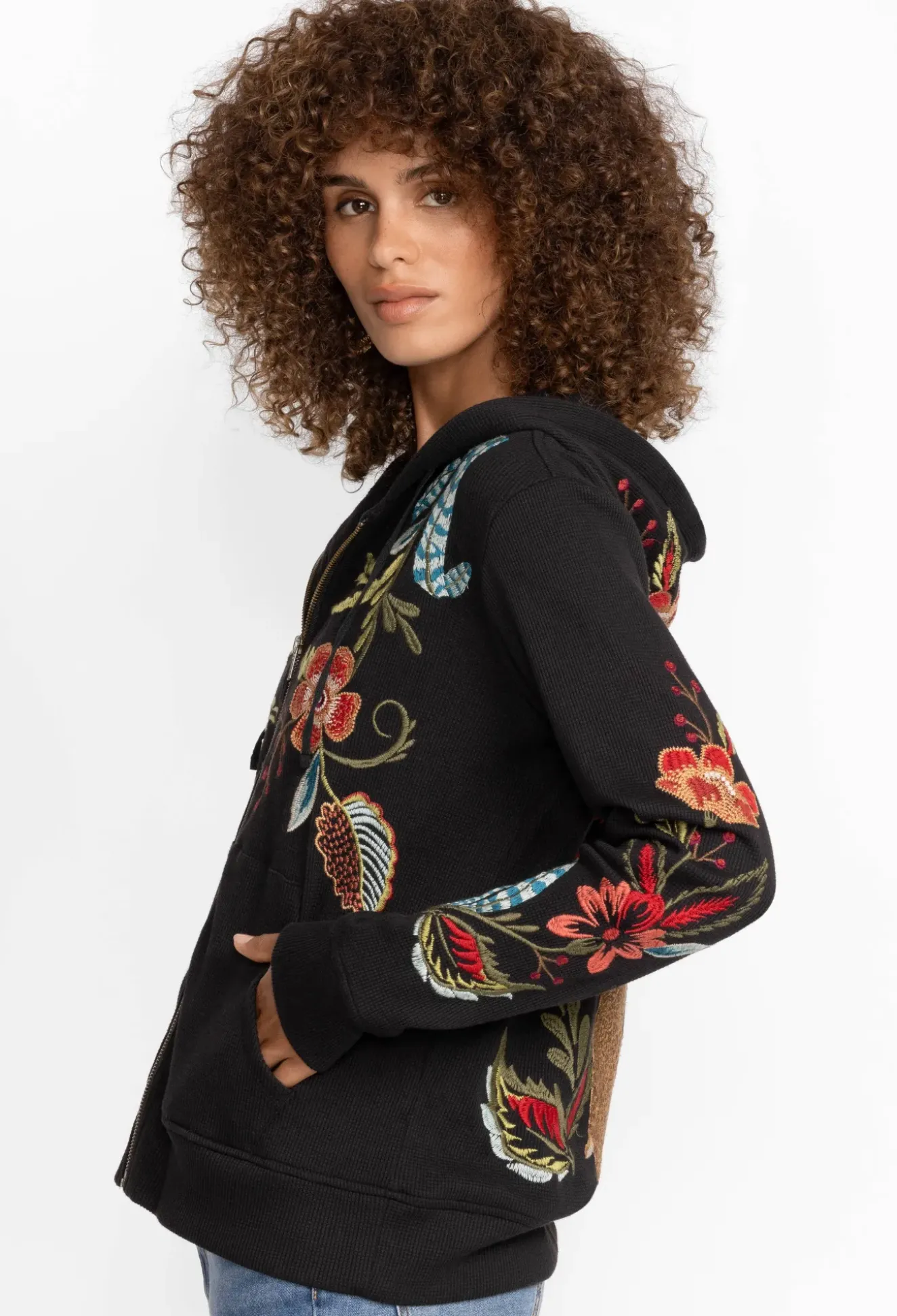 Isabella Zip Up Thermal Hoodie