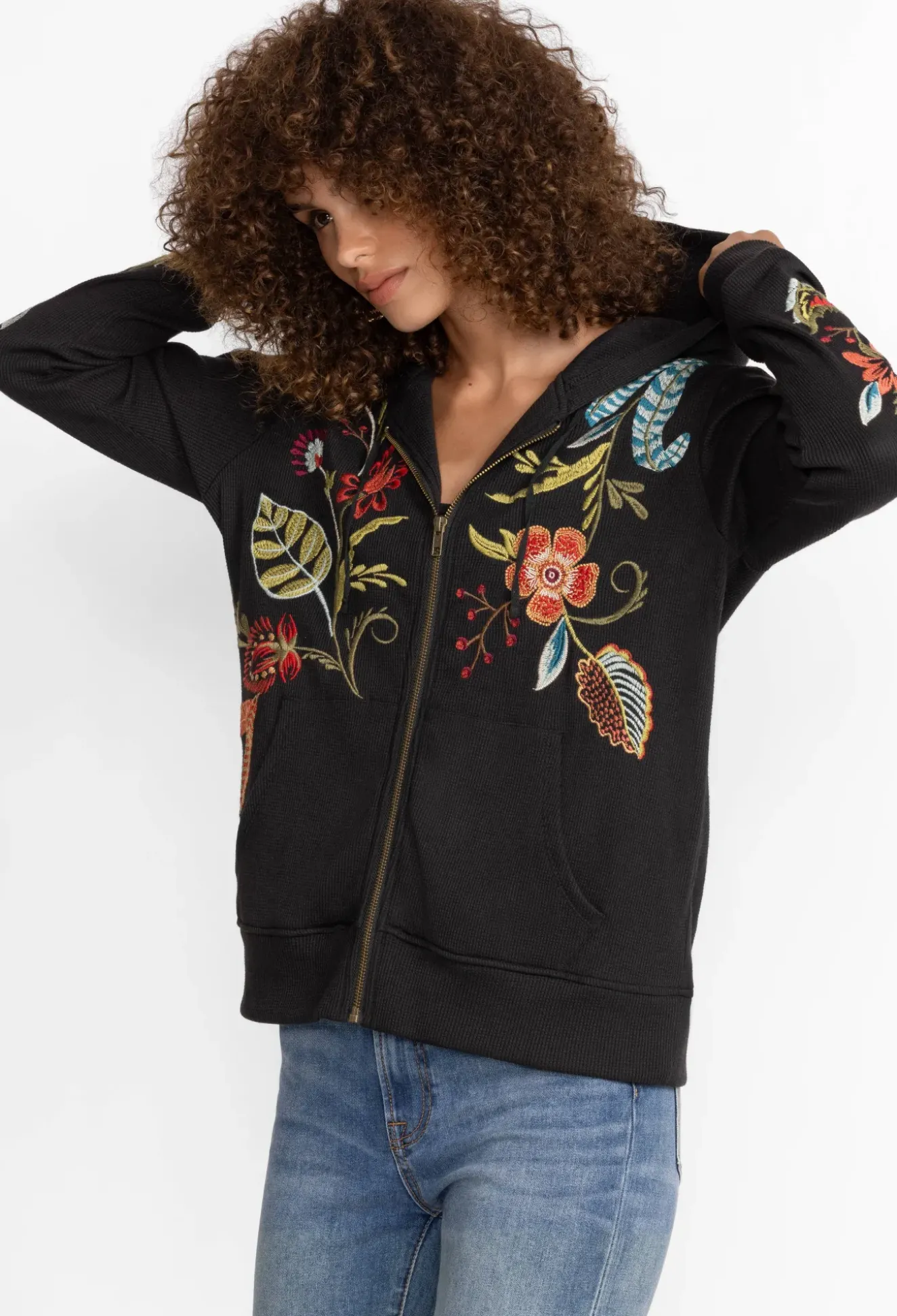 Isabella Zip Up Thermal Hoodie