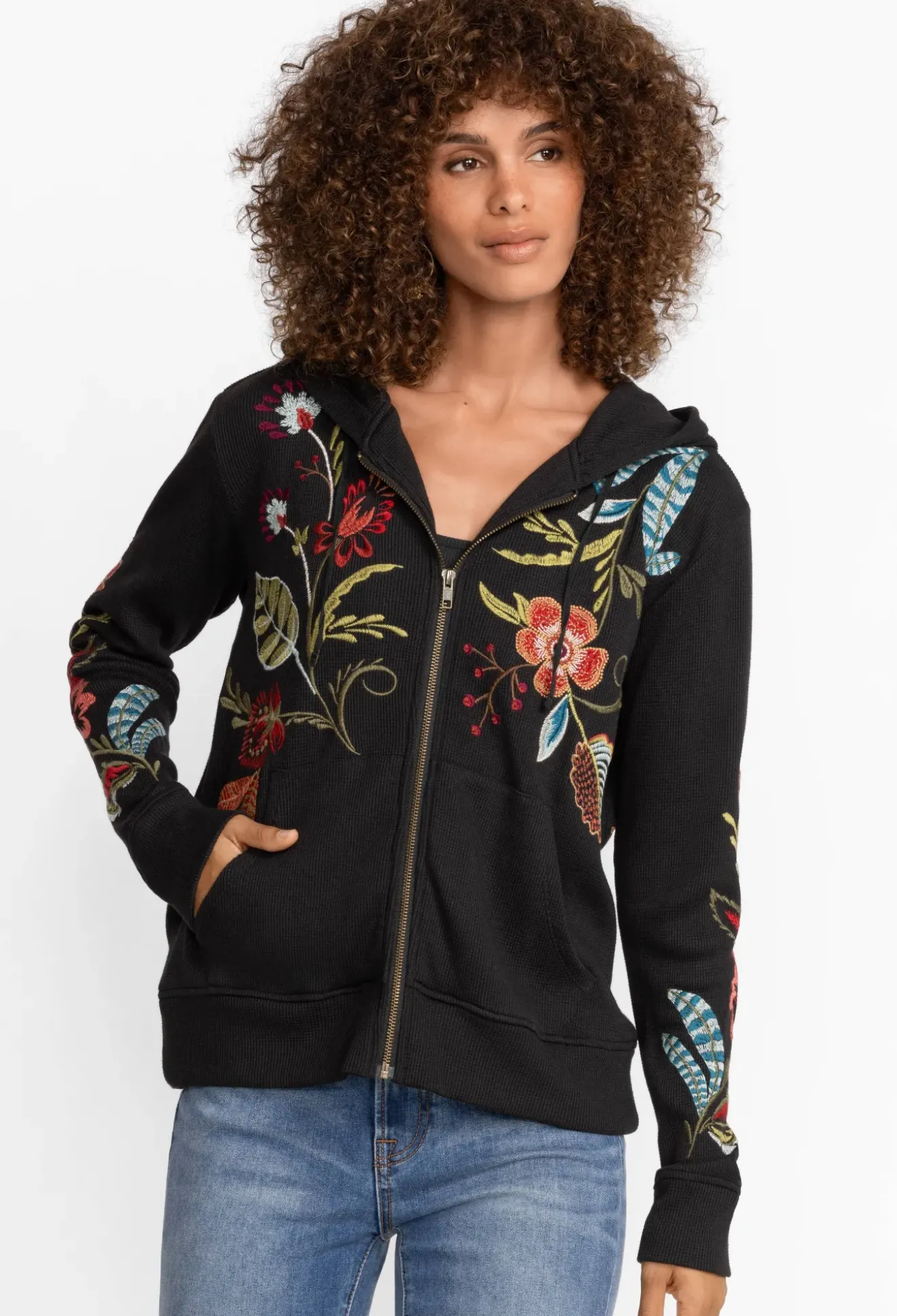 Isabella Zip Up Thermal Hoodie