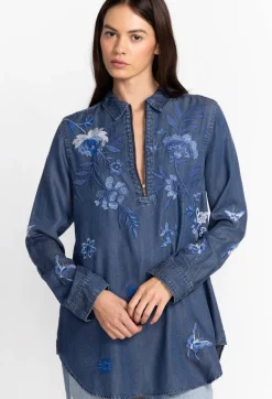 Jazmine Zipup Shirt Tunic