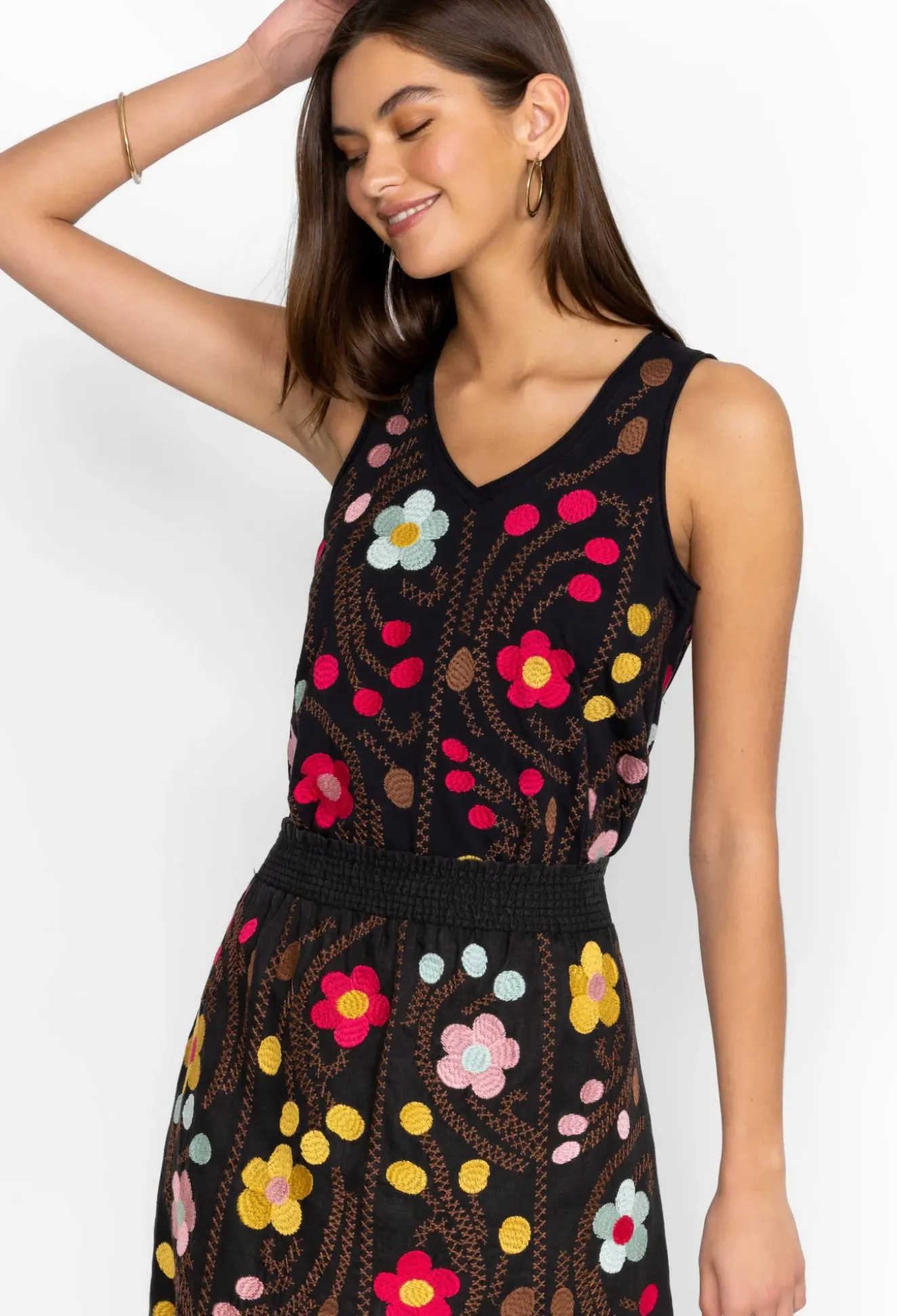 Joni Raw Edge V-Neck Tank