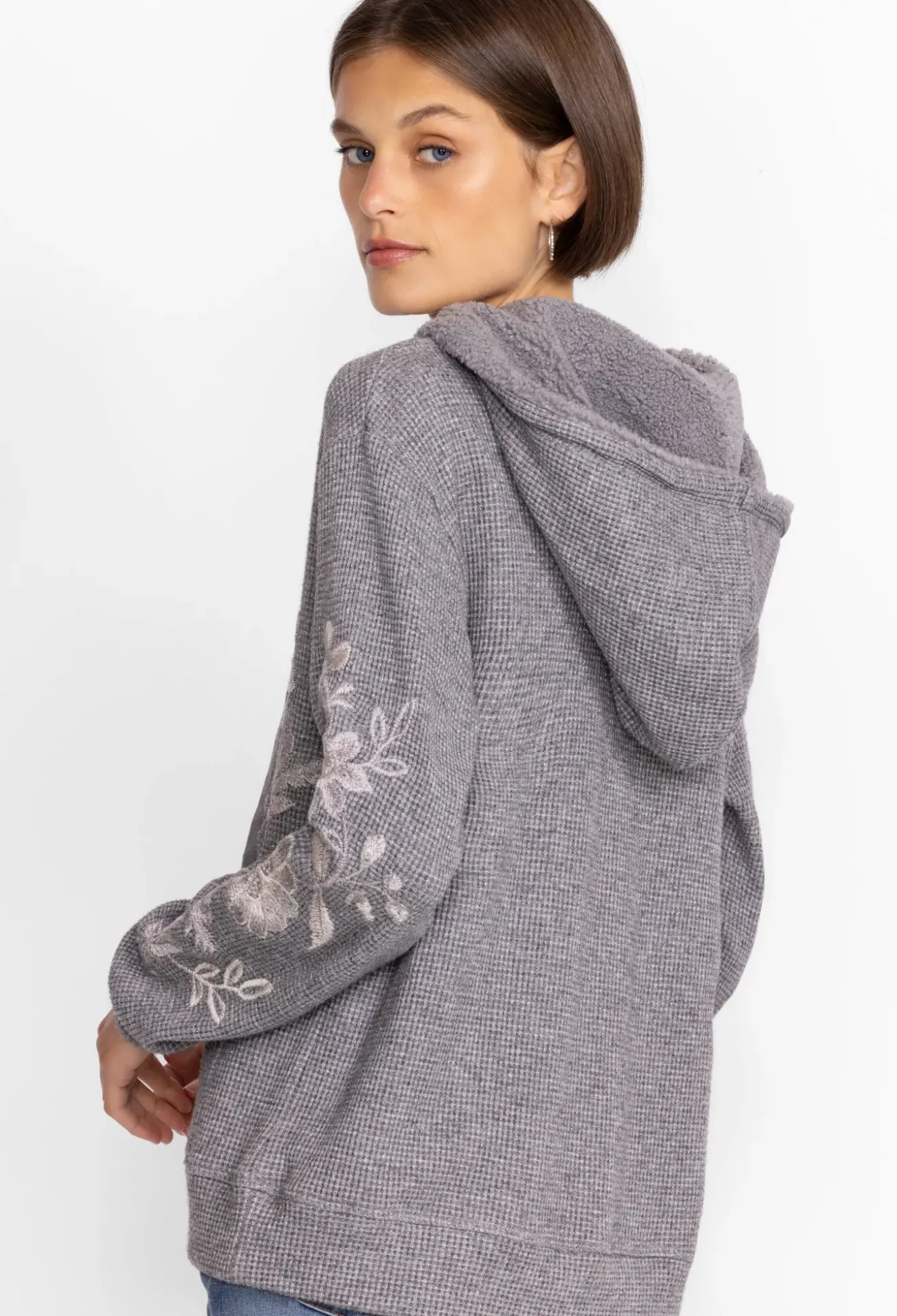 Junie Metallic Thermal Hoodie