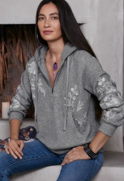 Junie Metallic Thermal Hoodie