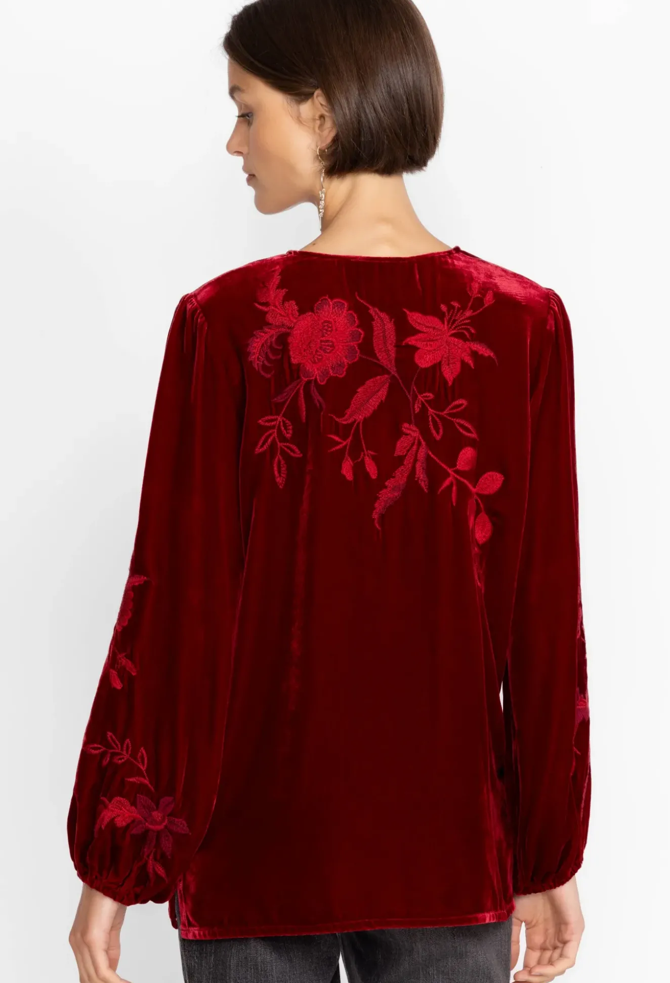 Junie Velvet Relaxed Blouse
