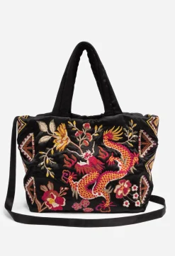 Lilith Quilted Satin Tote