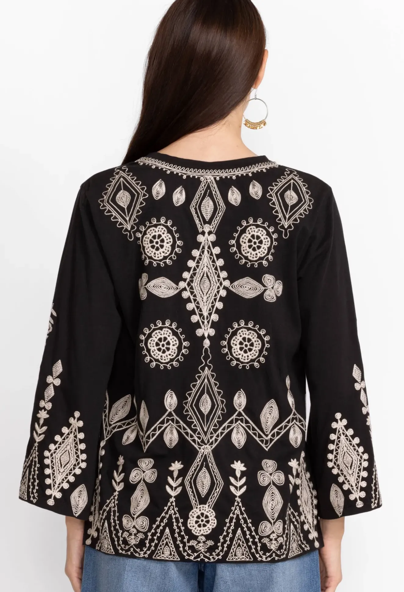 Liona V-Neck Kimono Sleeve Tee