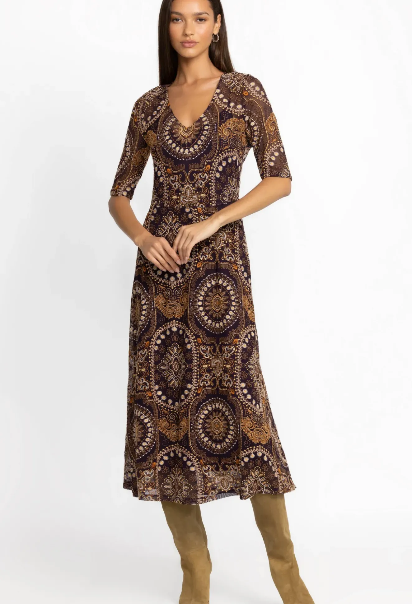 Loving Is Easy Mesh Midi Dress
