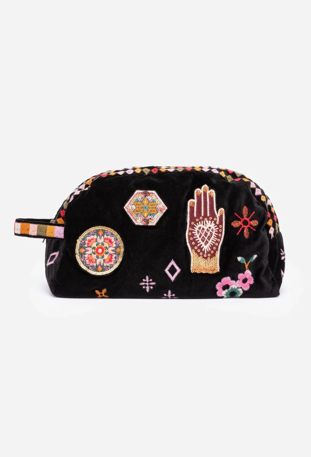 Margo Patched Makeup Bag