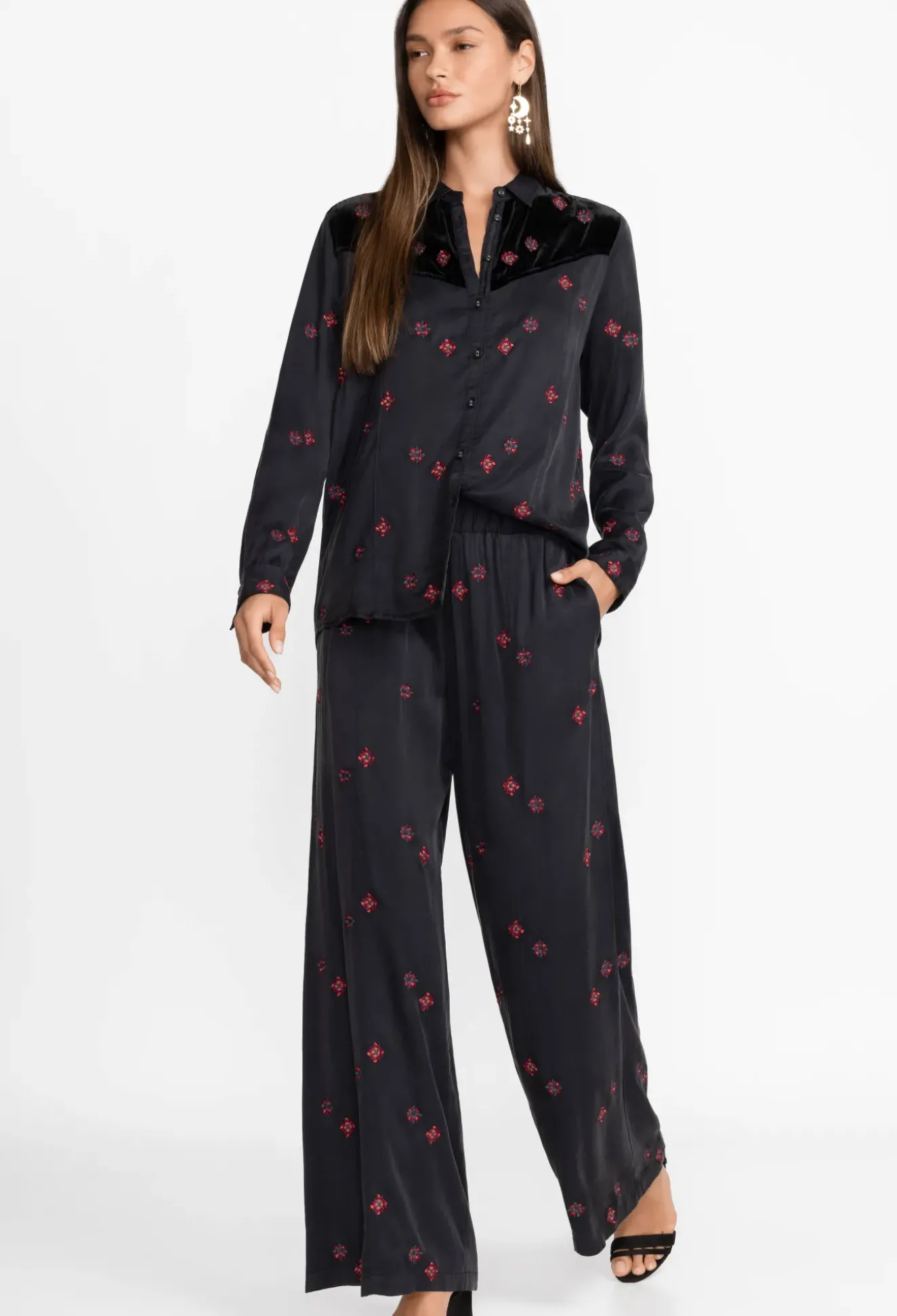 Maxine Seamed Wide Leg Pant