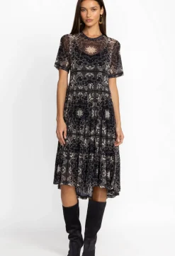 Mesh Tiered Dress