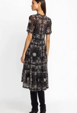 Mesh Tiered Dress