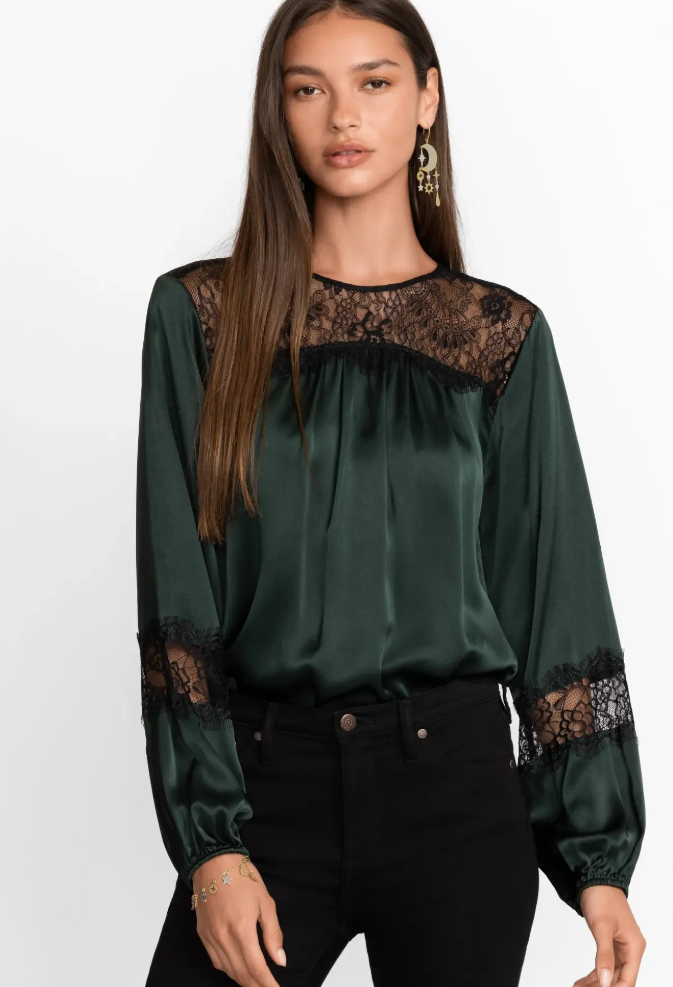 Midnight Silk Blouse