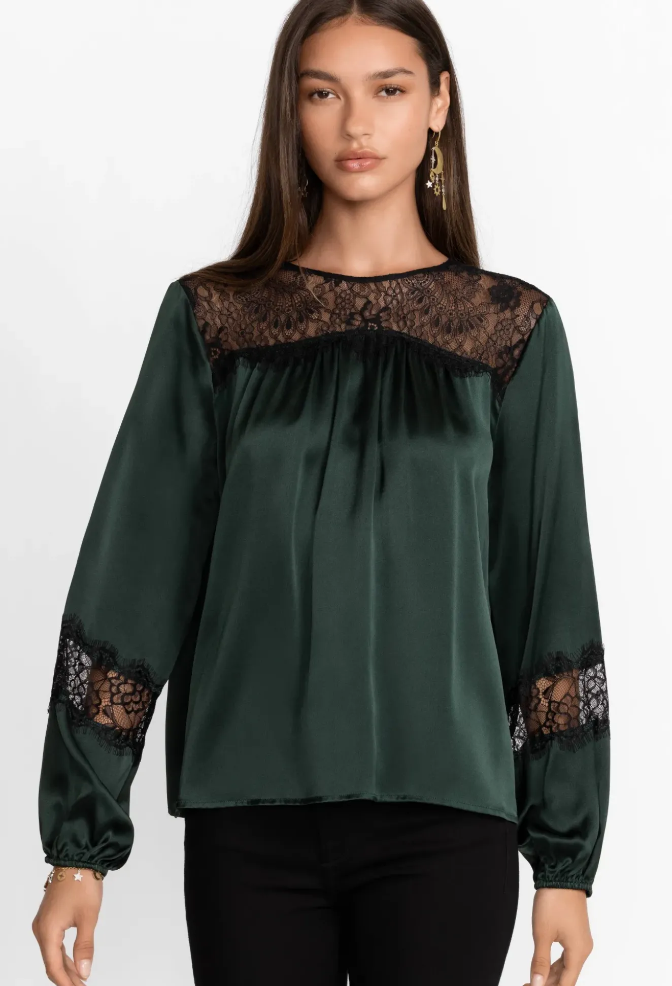 Midnight Silk Blouse