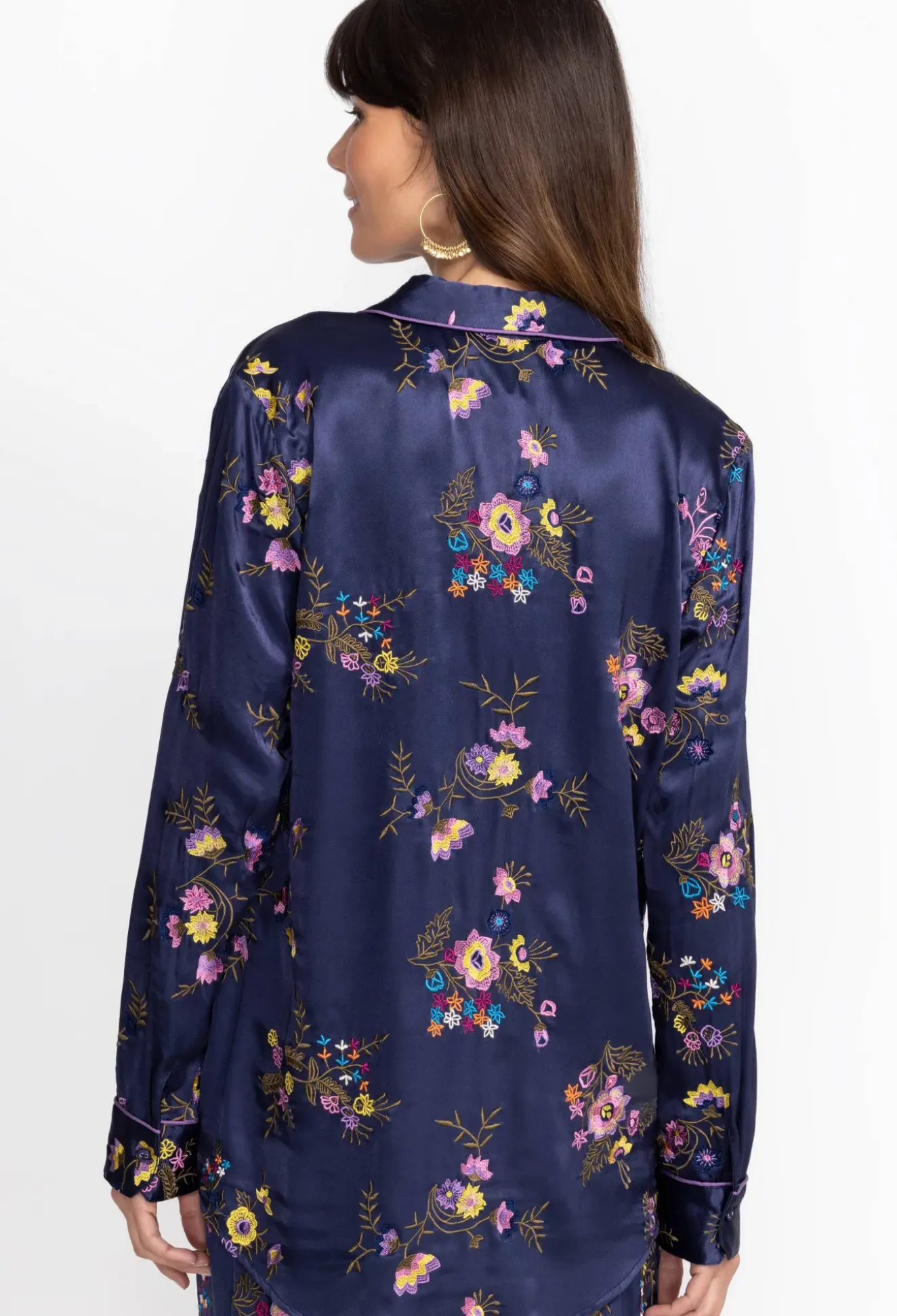 Misty Rayon Button Down Shirt