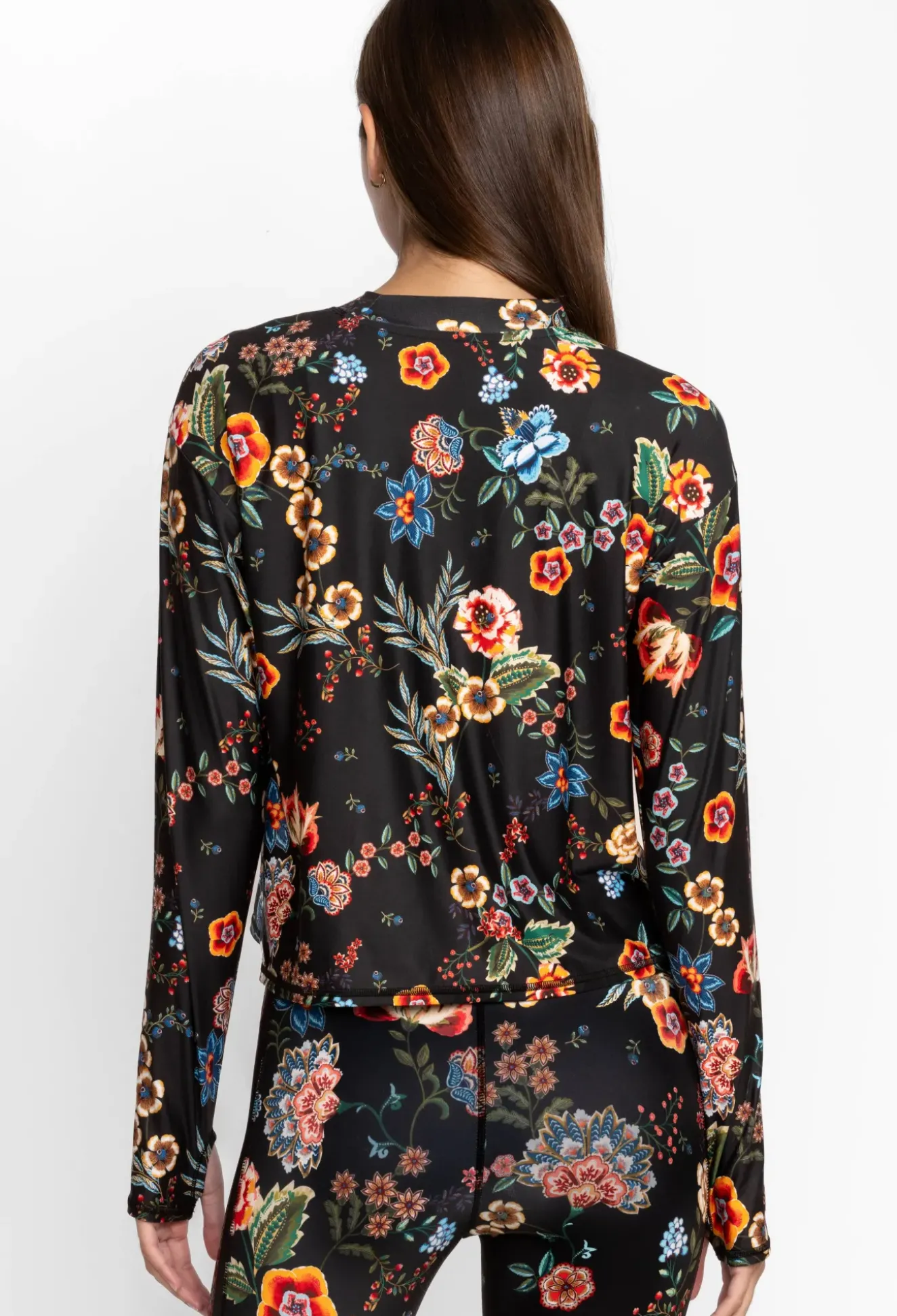 Mock Neck Step Hem Tee
