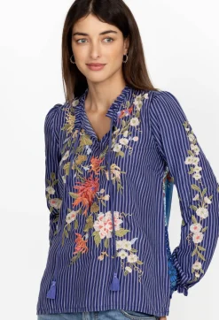 Nalina Ruffle Scarf Back Blouse