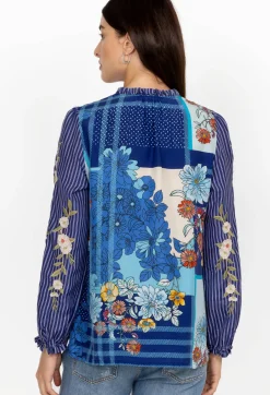 Nalina Ruffle Scarf Back Blouse