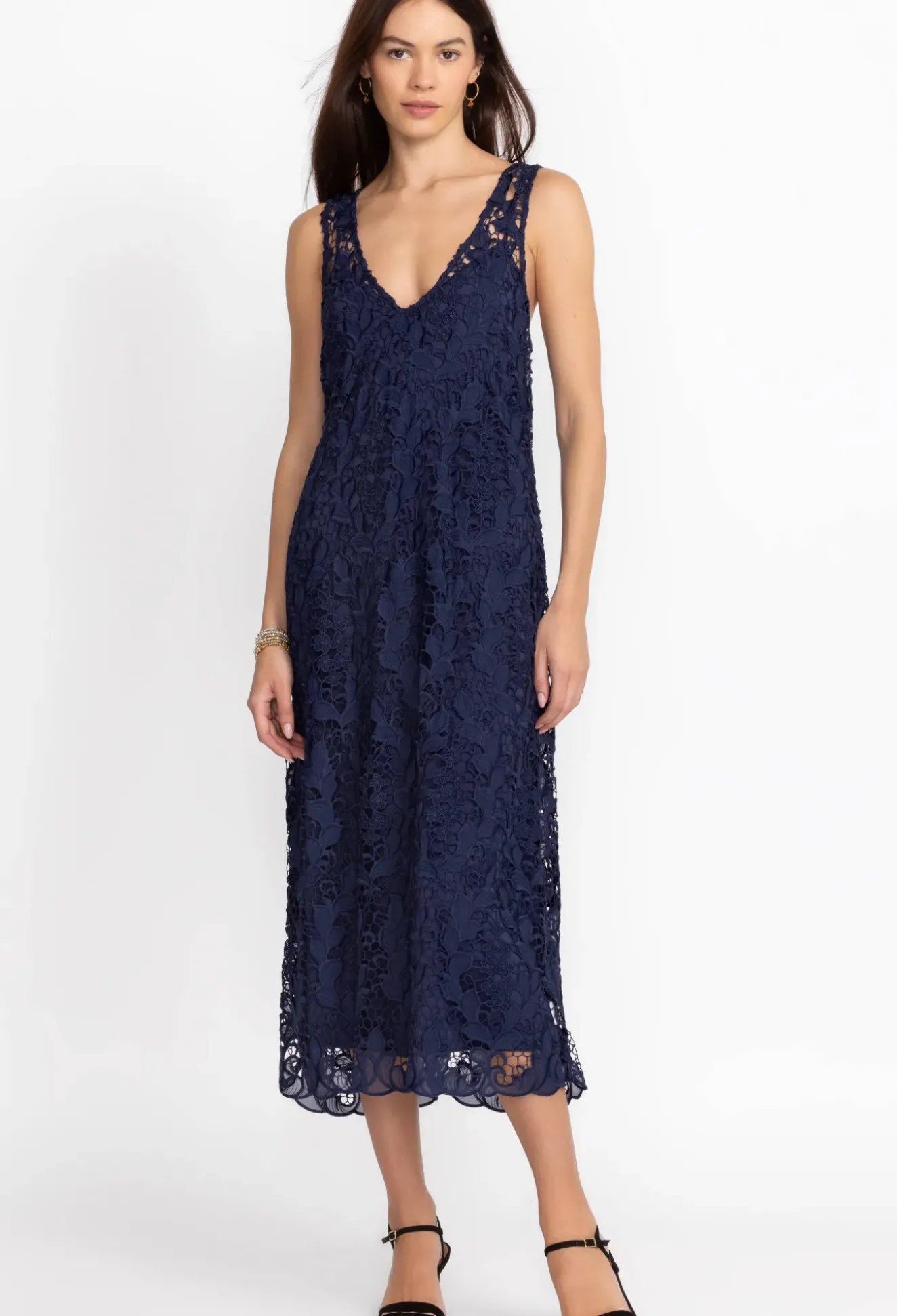 Natalie Lace Midi Dress