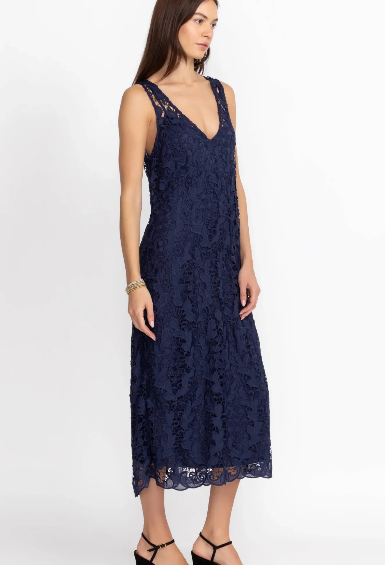 Natalie Lace Midi Dress