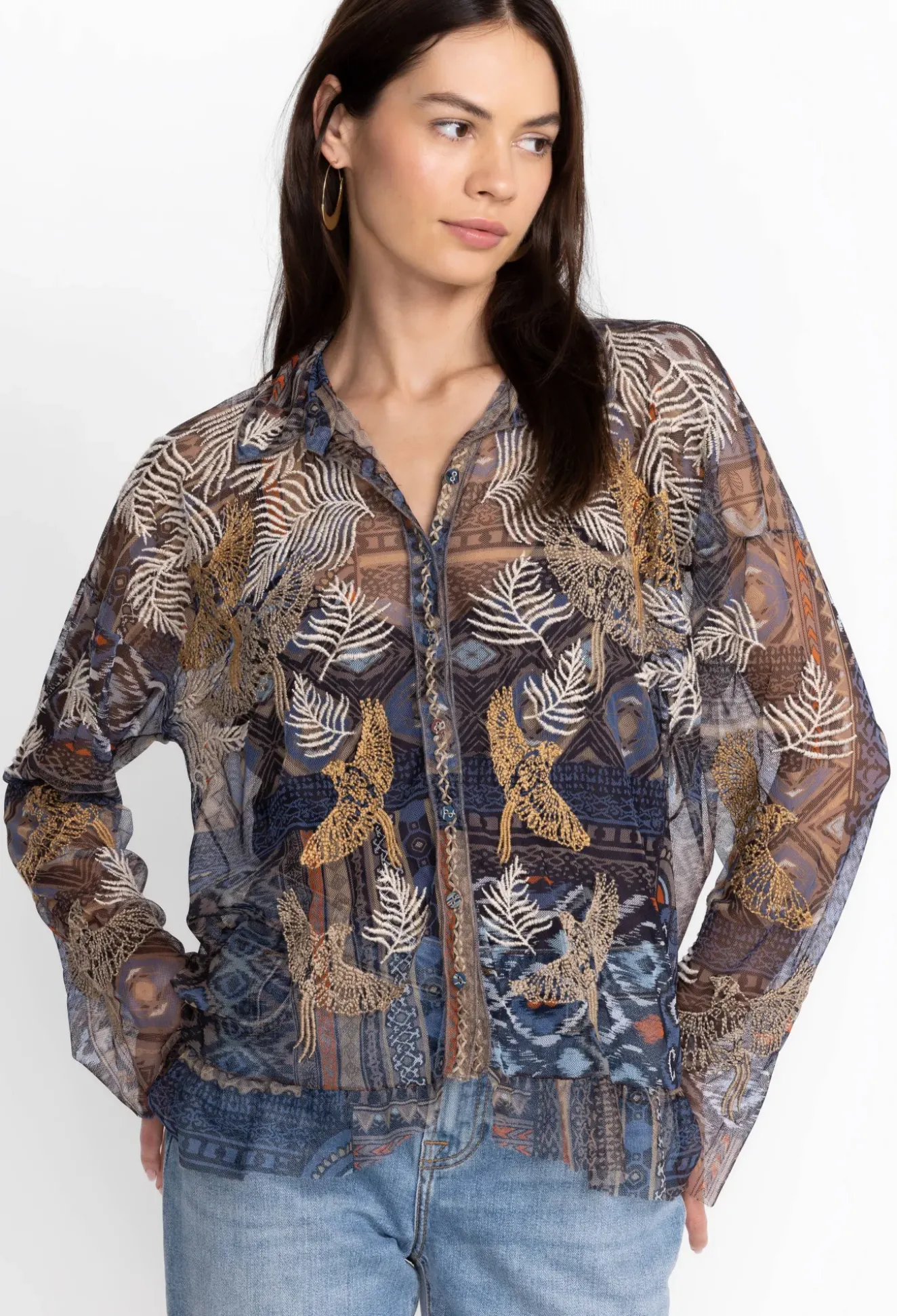 Noemie Mesh Blouse