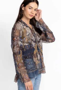 Noemie Mesh Blouse