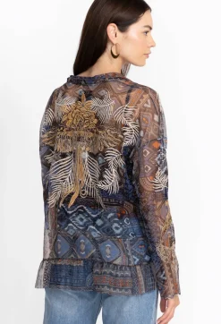 Noemie Mesh Blouse