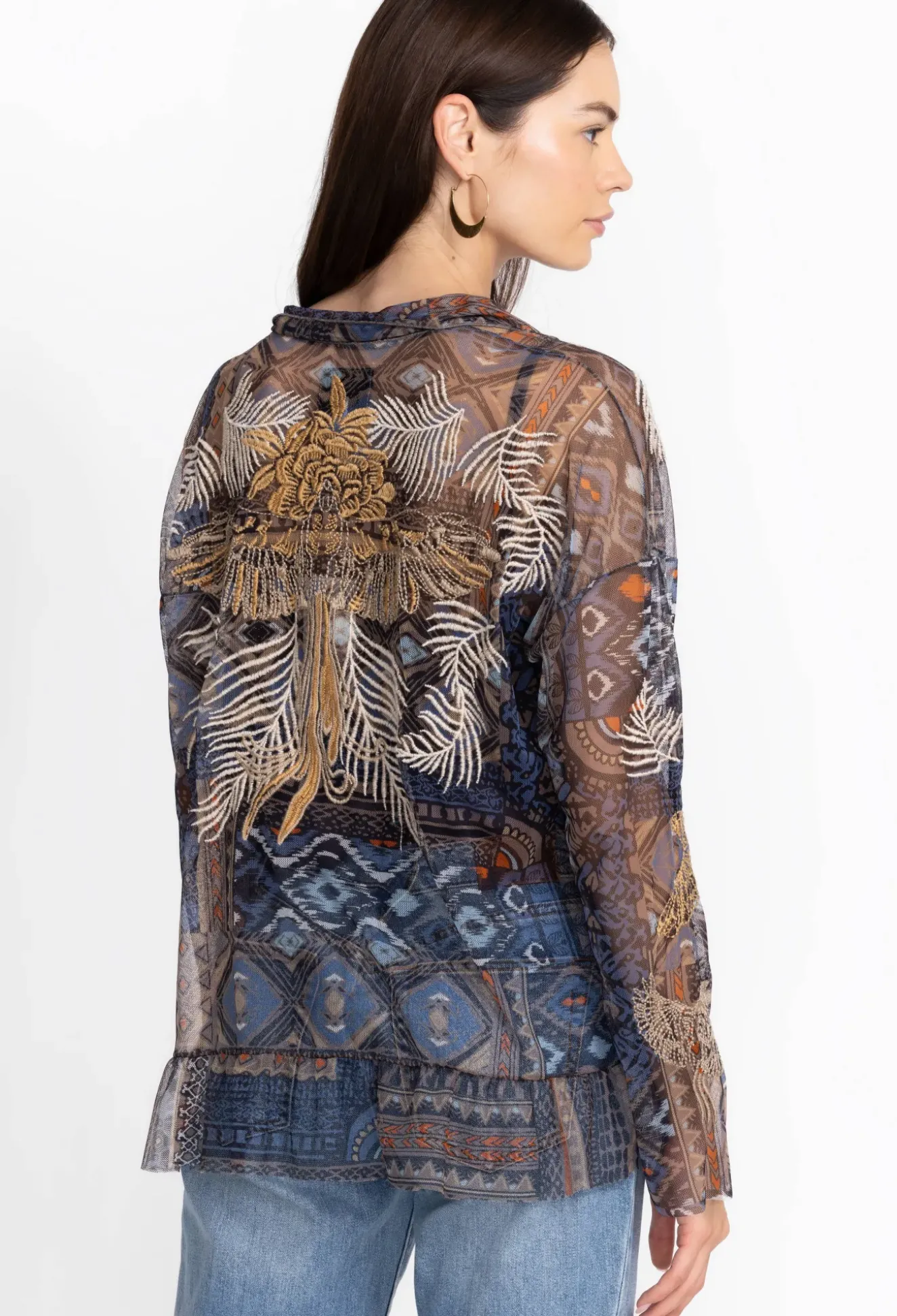 Noemie Mesh Blouse