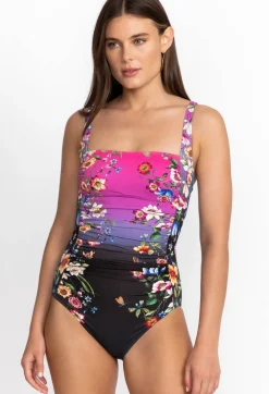 Ombre Garden Ruched One Piece