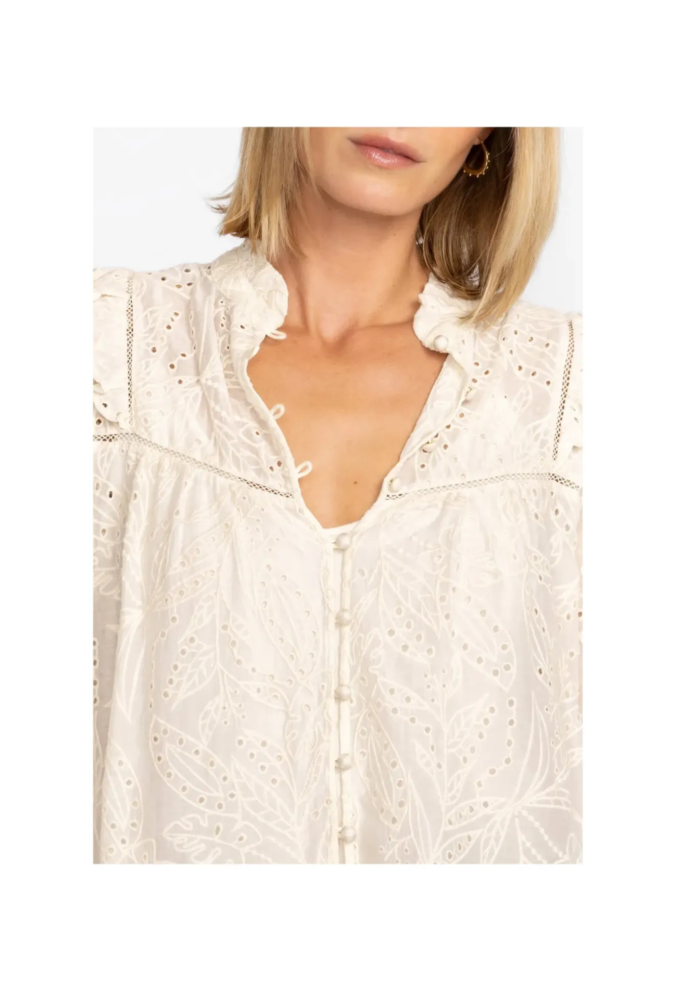 Palmas Ricas Eyelet Blouse