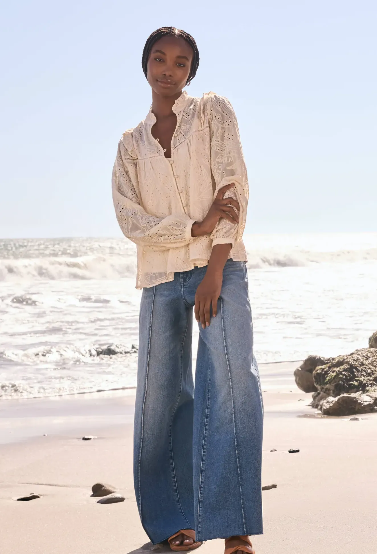 Palmas Ricas Eyelet Blouse