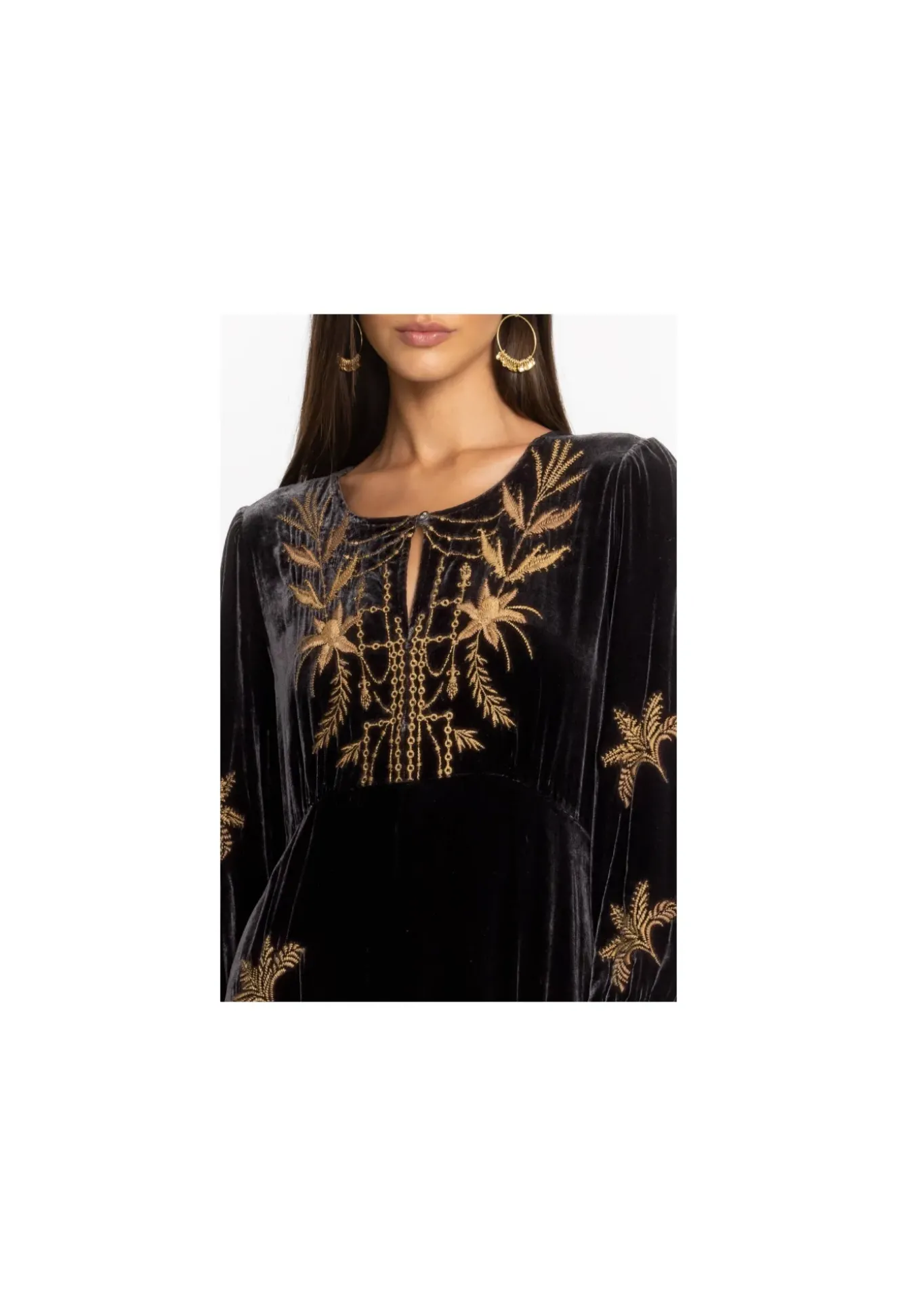 Palmira Velvet Effortless Midi Dress