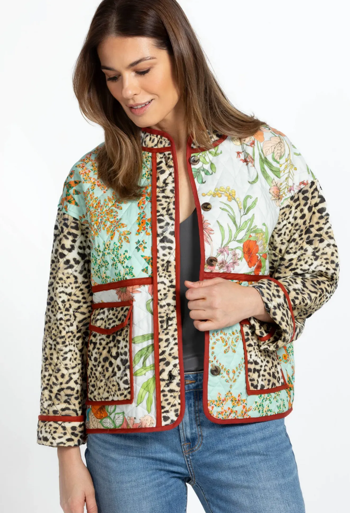 Quilted Patch Pocket Jacket