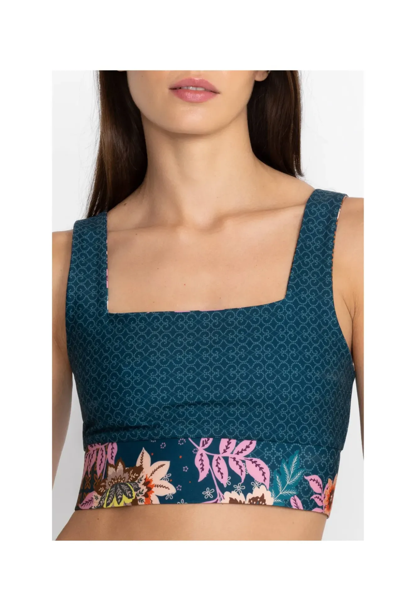Reversible Square Neck Sports Bra