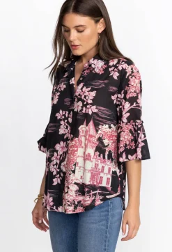 Ruffle Sleeve Blouse