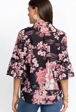 Ruffle Sleeve Blouse