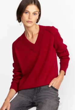 Sally Cashmere Whipstitch Sweater