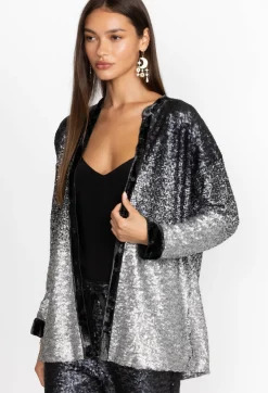 Sequin Button Up