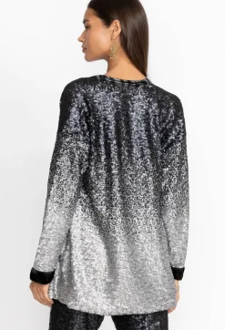 Sequin Button Up
