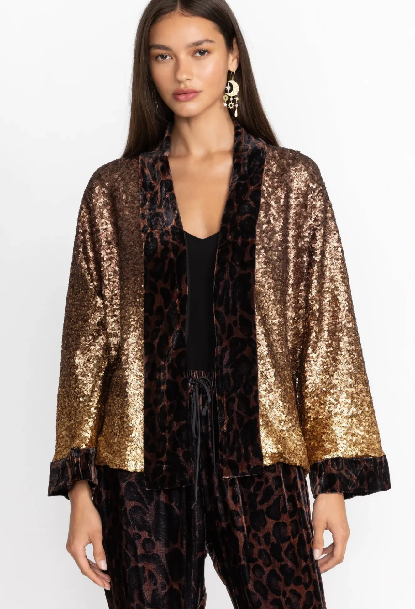 Sequin Plaza Kimono