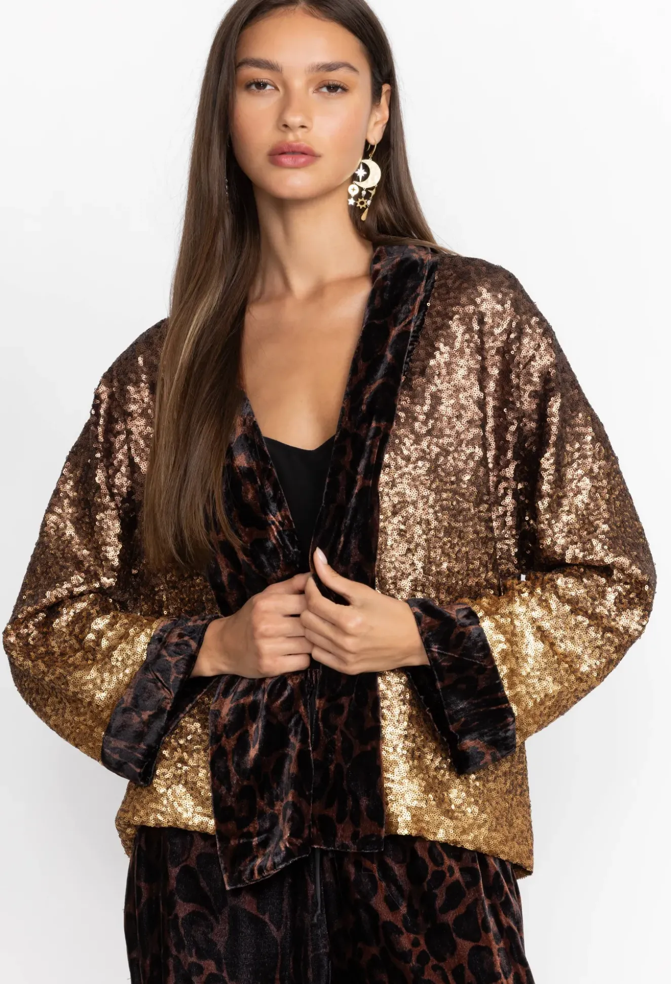 Sequin Plaza Kimono