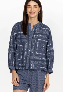 Shirred Yoke Blouse