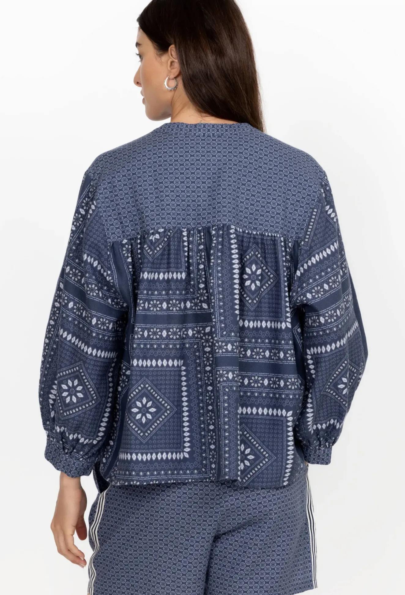Shirred Yoke Blouse