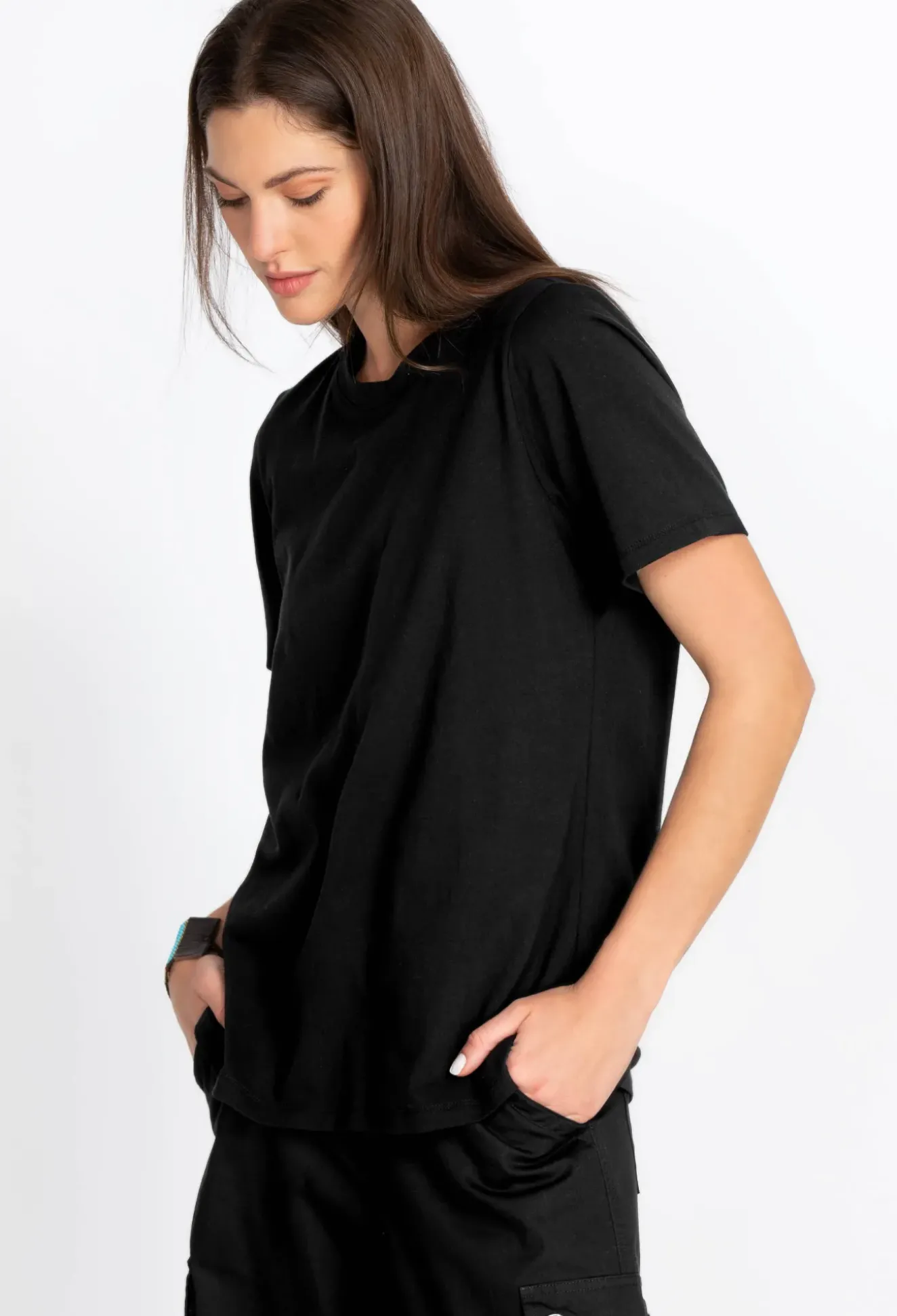Short Sleeve Crew Neck Layering Tee