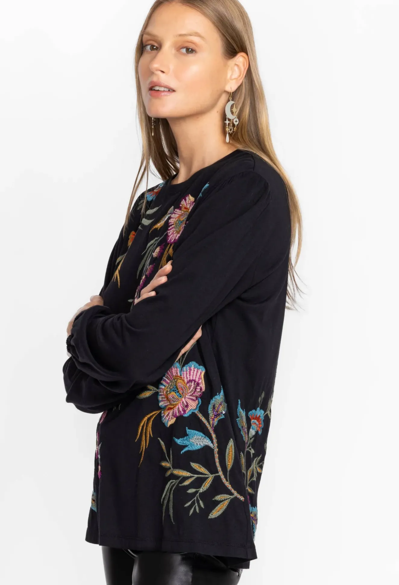 Sidonia Bishop Sleeve Sequin Tee