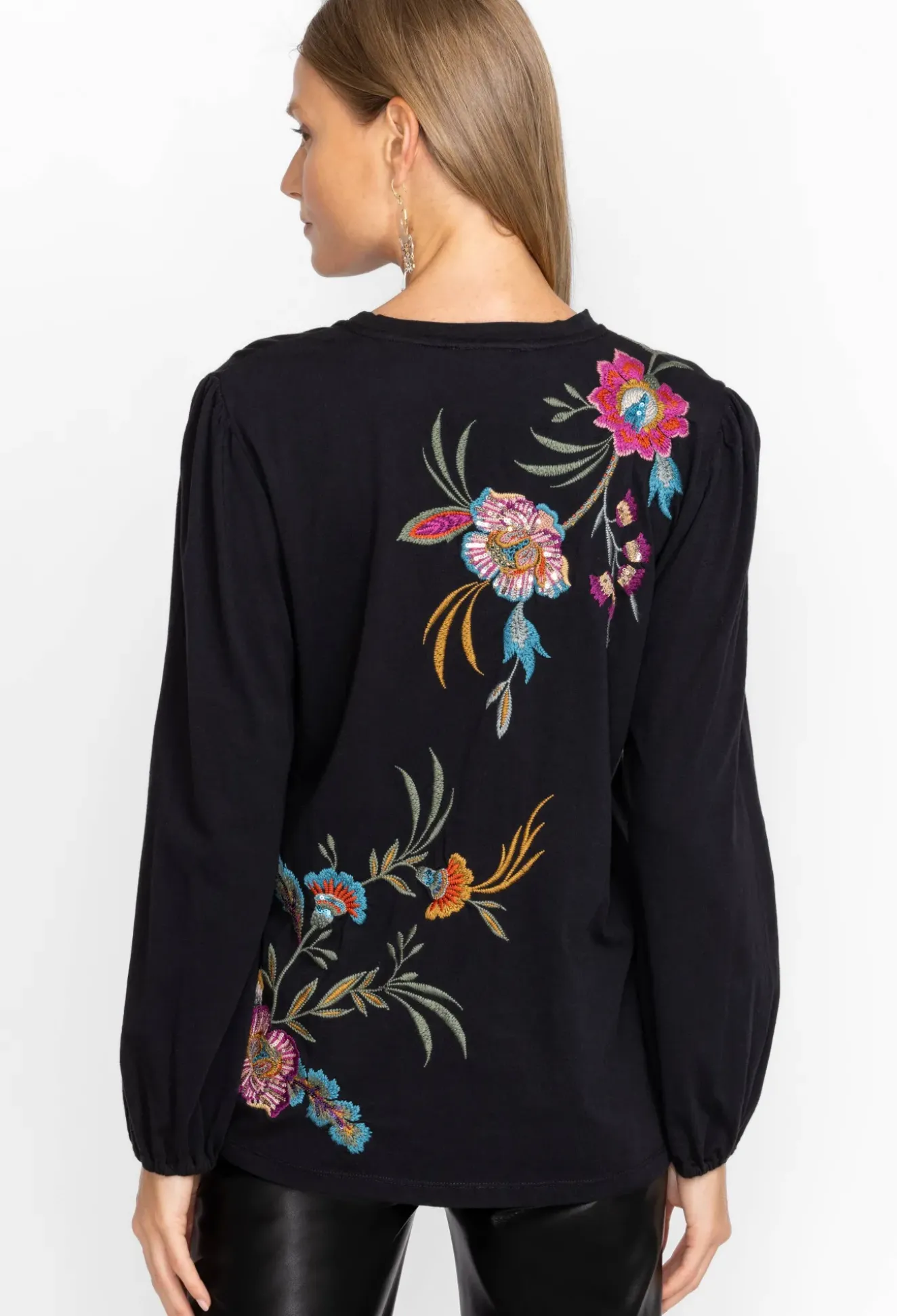 Sidonia Bishop Sleeve Sequin Tee