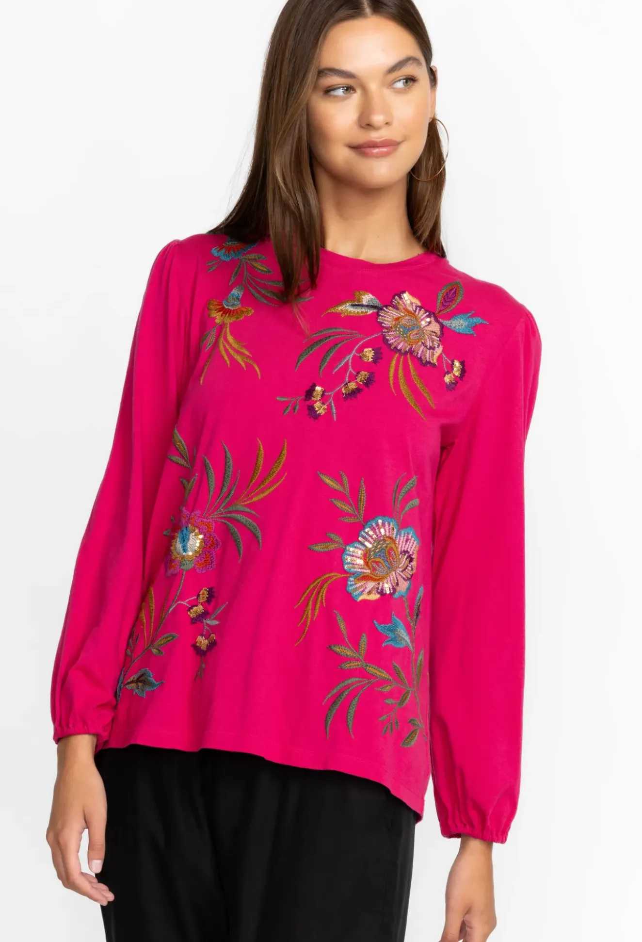 Sidonia Bishop Sleeve Sequin Tee