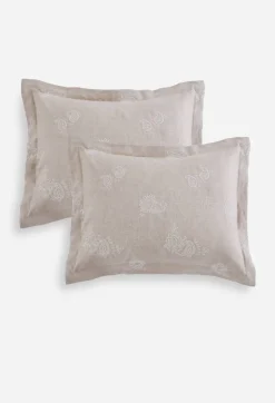 Skyler Eyelet Linen Standard Shams
