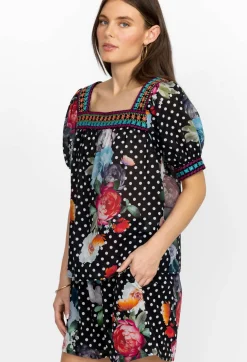 Square Neck Park Blouse